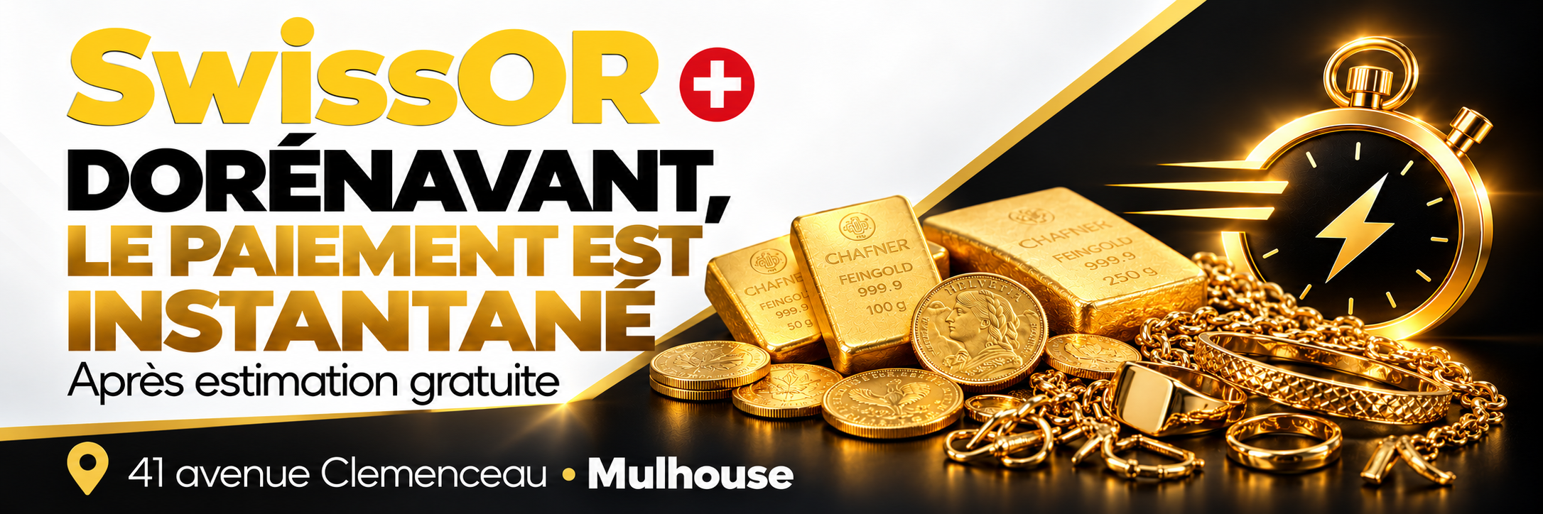 Paiement instantané en or suisse